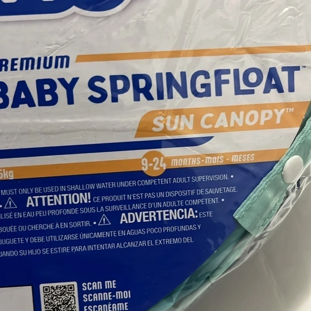 SwimWays Baby Spring Float Sun Canpoy Blue